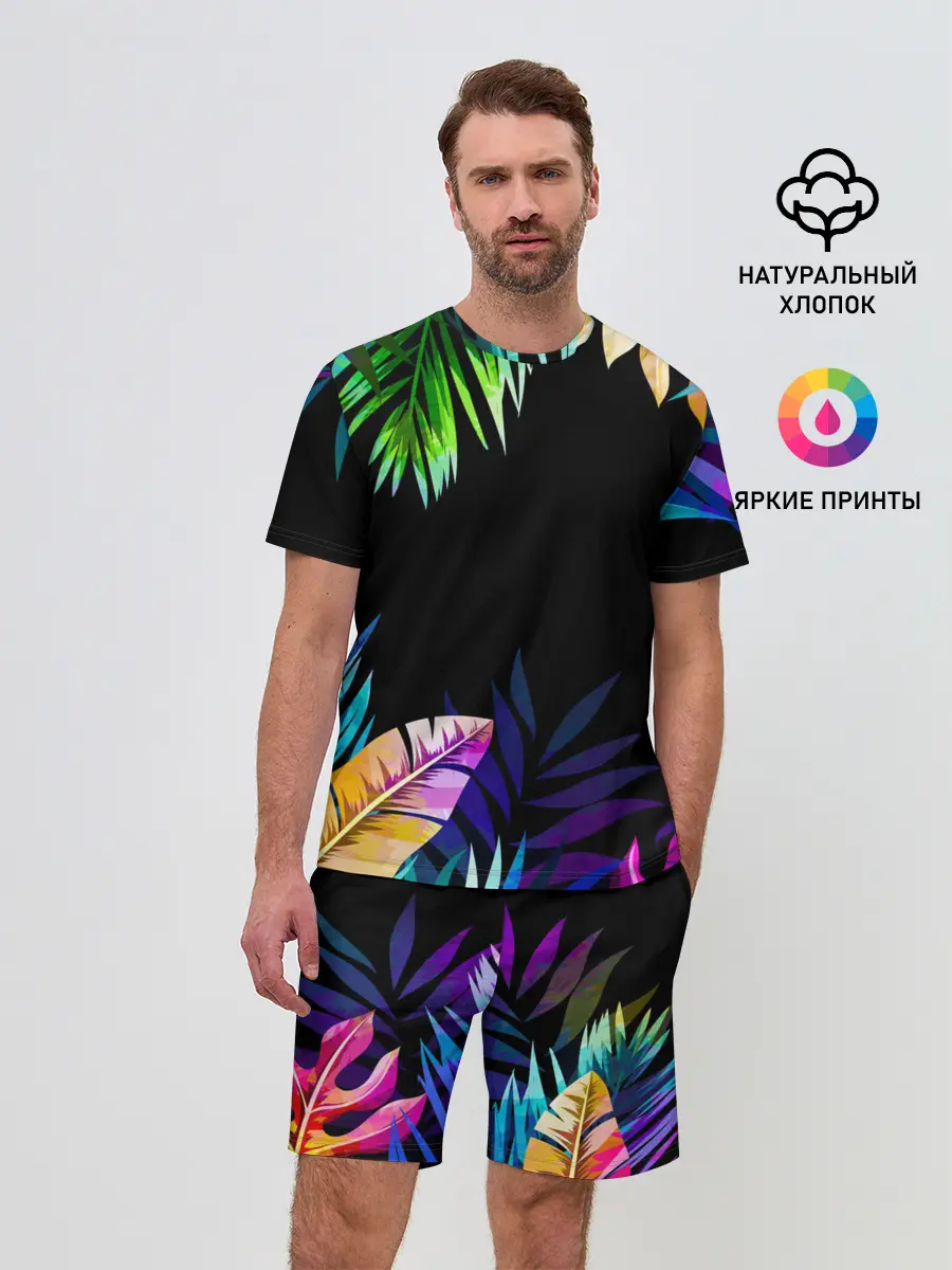 Мужской костюм с шортами / Тропическая Ночь