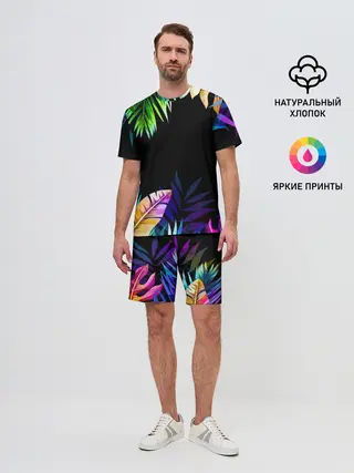 Мужской костюм с шортами / Тропическая Ночь
