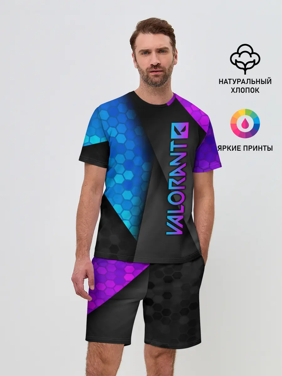 Мужской костюм с шортами / Valorant