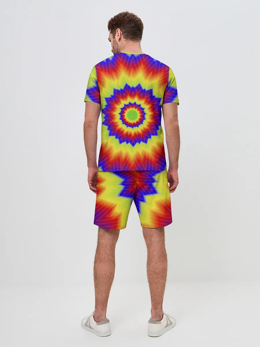 Мужской костюм с шортами / Tie-Dye