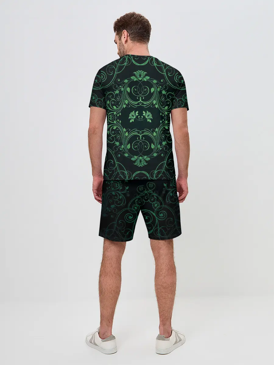 Мужской костюм с шортами / Узоры