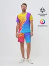 Мужской костюм с шортами / Цветные переливы