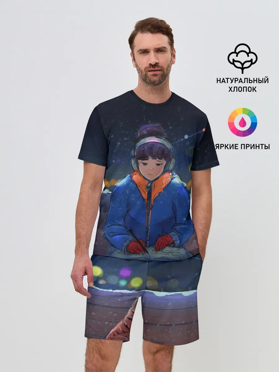 Мужской костюм с шортами / Зима