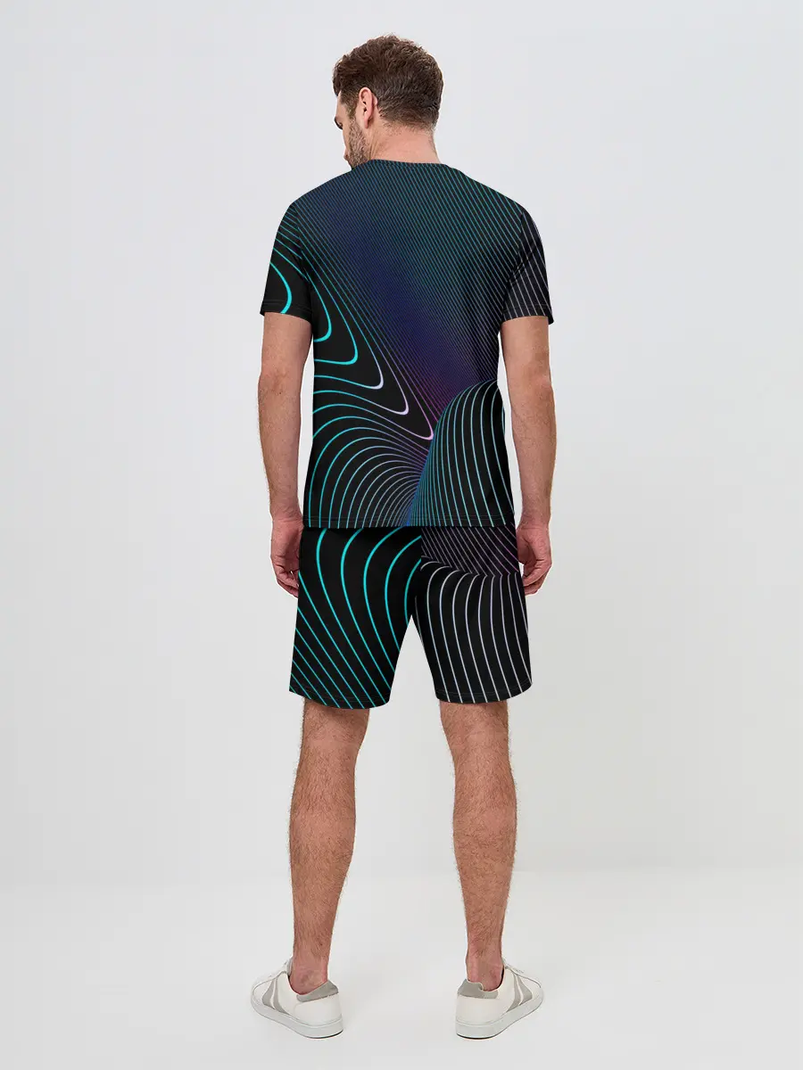 Мужской костюм с шортами / НЕОН STRIPES