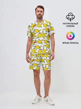 Мужской костюм с шортами / Пикачу