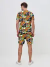Мужской костюм с шортами / Папуги