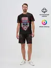 Мужской костюм с шортами / Американский череп | American Skull