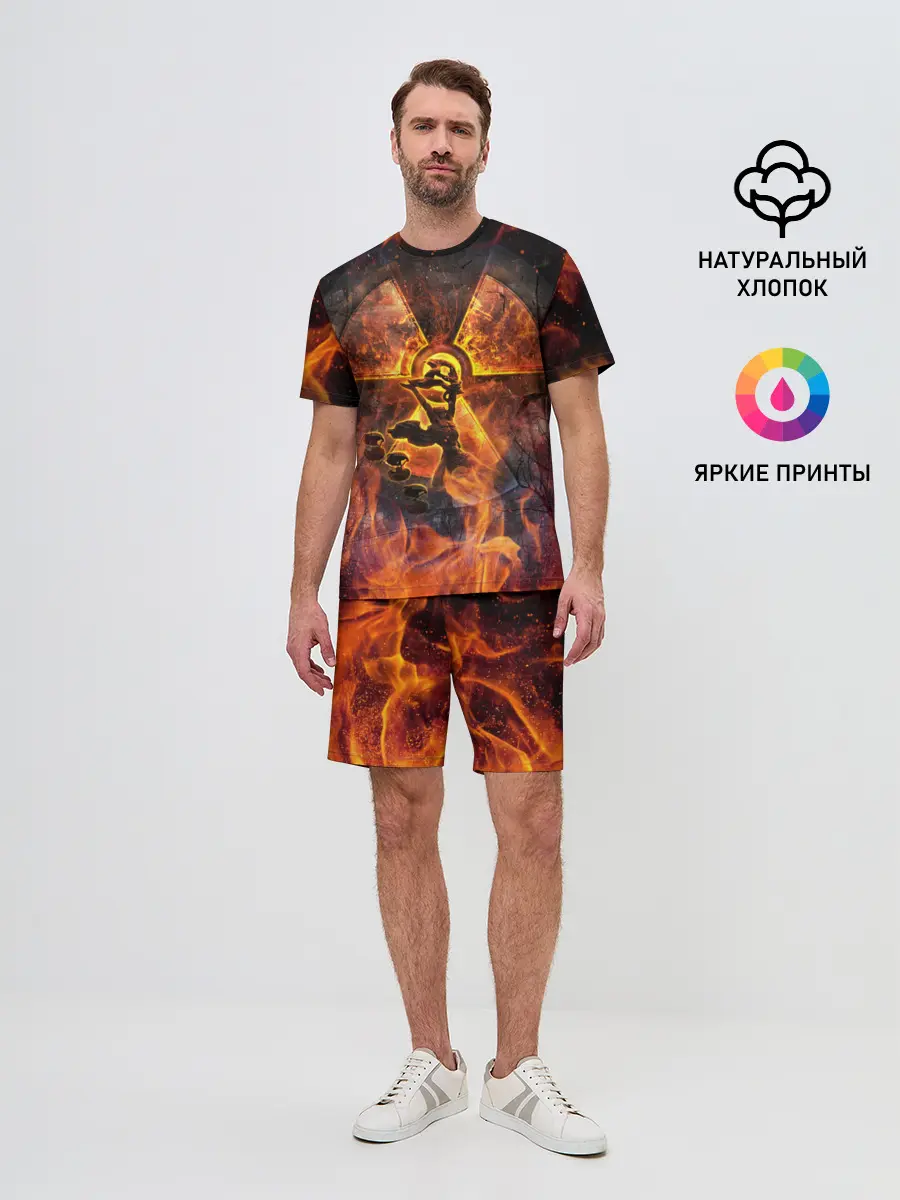 Мужской костюм с шортами / S.T.A.L.K.E.R. 2 КОЛЕСО ОБОЗРЕНИЯ,ПРИПЯТЬ