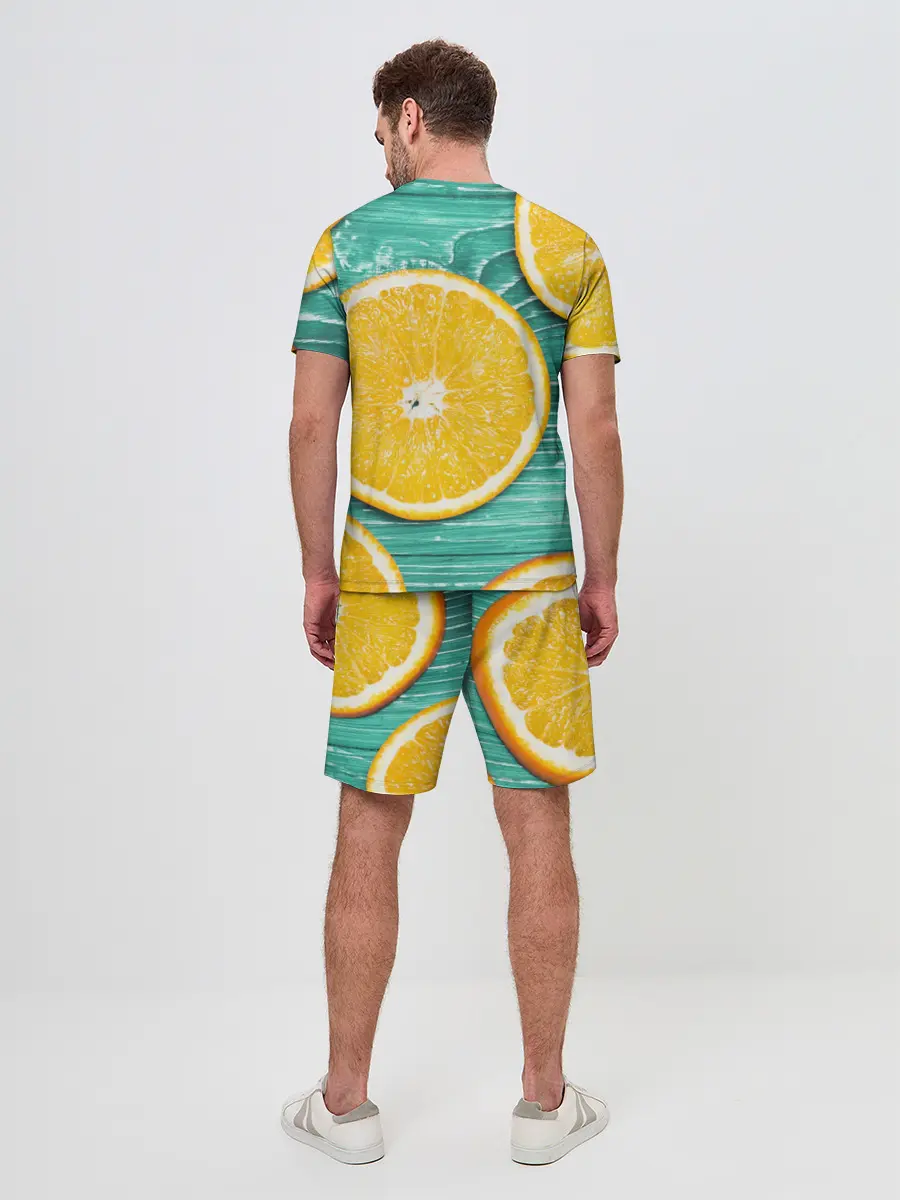 Мужской костюм с шортами / Апельсины