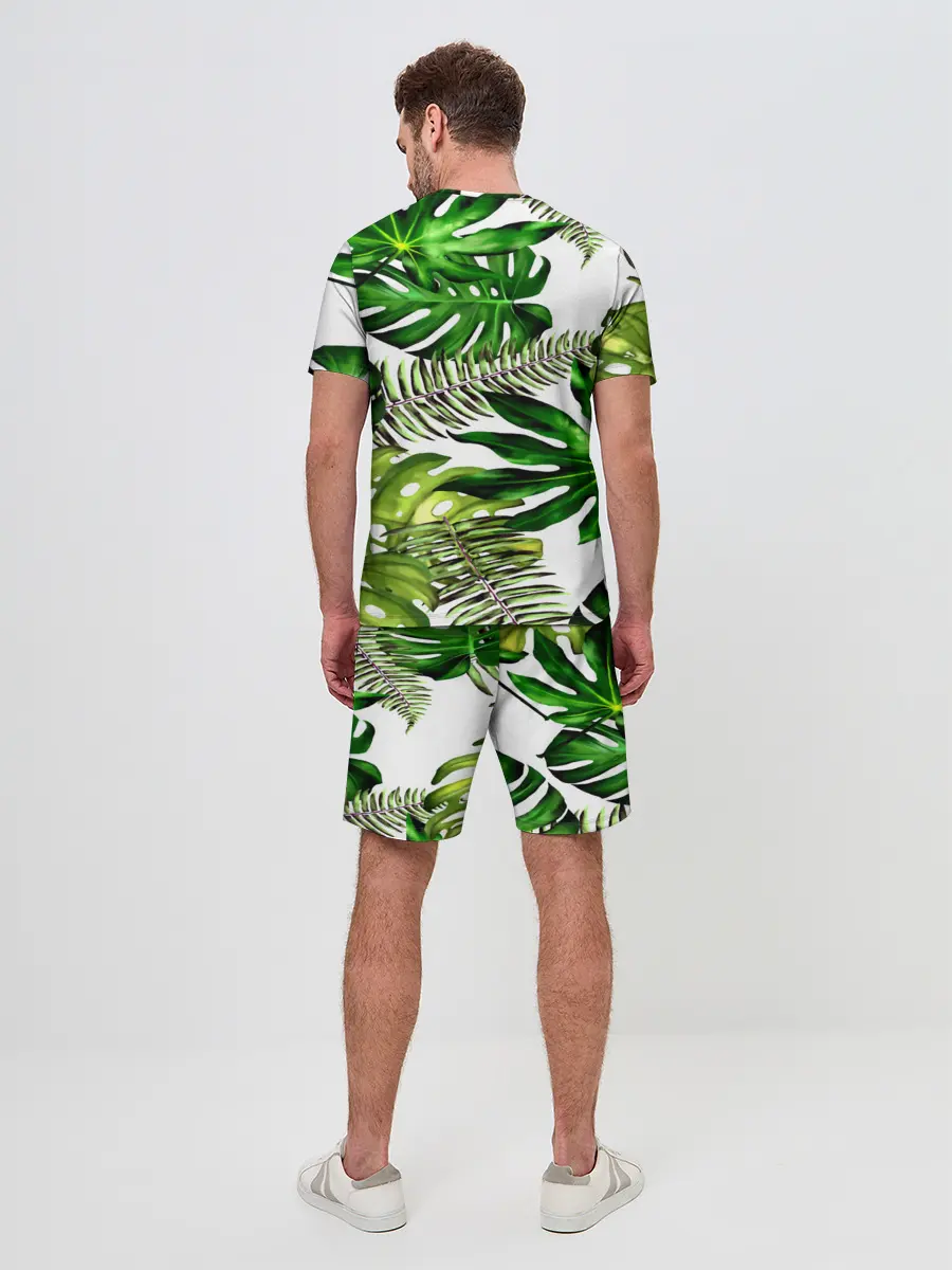 Мужской костюм с шортами / ГАВАЙСКИЕ ЛИСТЬЯ