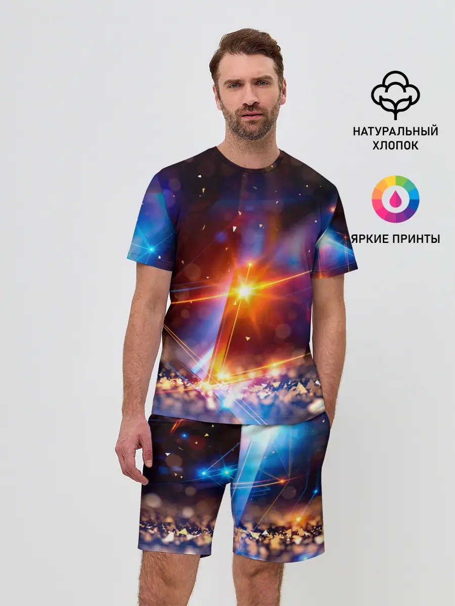 Мужской костюм с шортами / geometry light