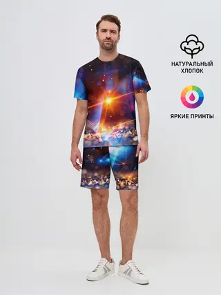 Мужской костюм с шортами / geometry light