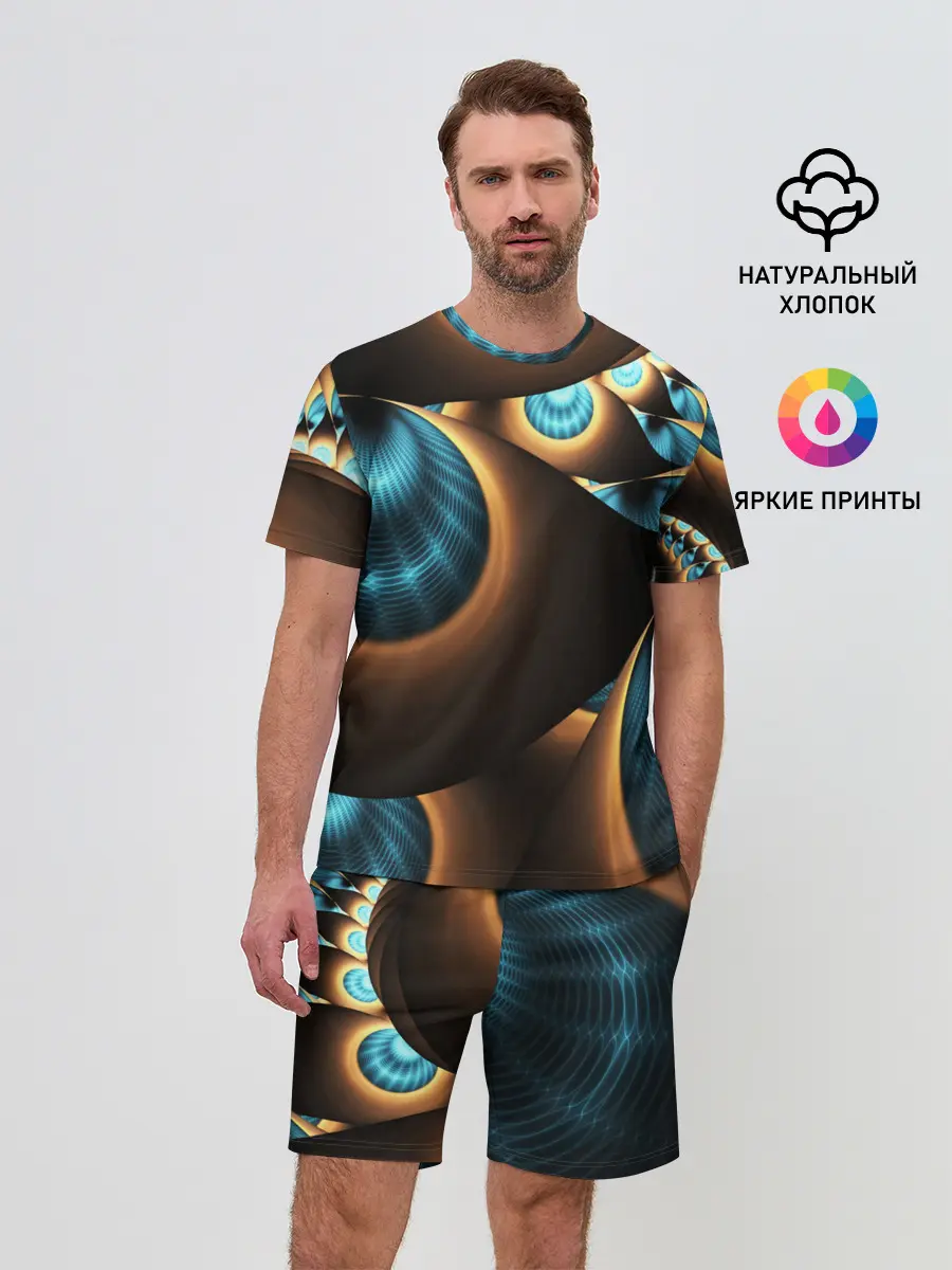Мужской костюм с шортами / 3D FRACTAL