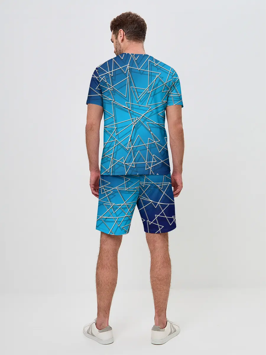 Мужской костюм с шортами / Треугольники