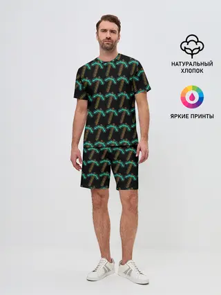 Мужской костюм с шортами / Майнкрафт кирка