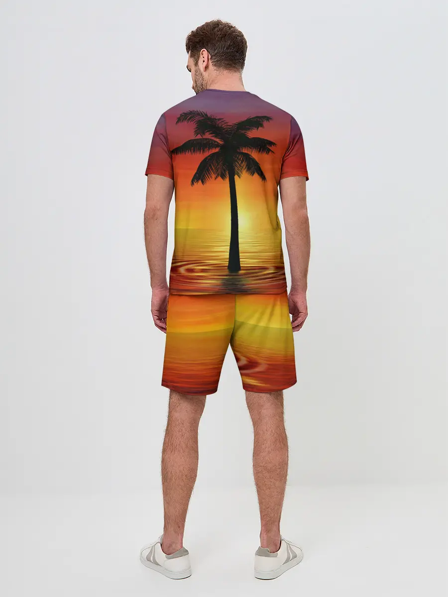 Мужской костюм с шортами / ТРОПИЧЕСКИЕ ПАЛЬМЫ.