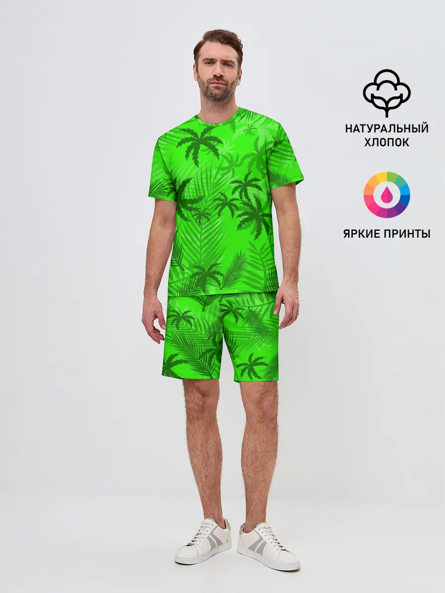 Мужской костюм с шортами / ПАЛЬМЫ | ЛЕТО | TROPICAL
