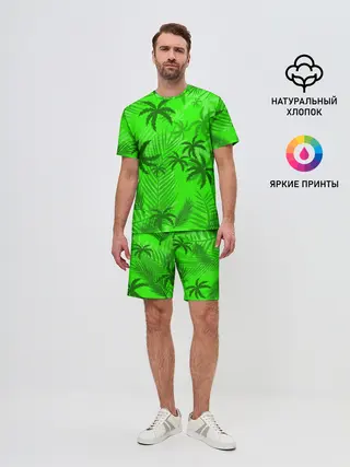 Мужской костюм с шортами / ПАЛЬМЫ | ЛЕТО | TROPICAL