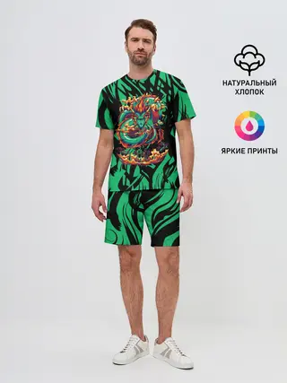 Мужской костюм с шортами / Dragon | Дракон