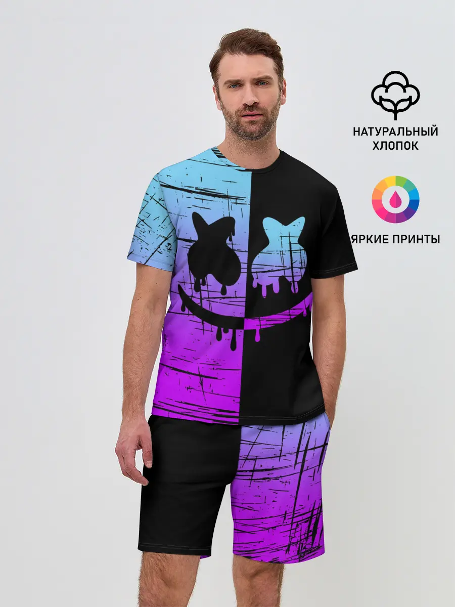 Мужской костюм с шортами / FORTNITE MARSHMELLO.