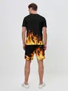 Мужской костюм с шортами / Огонь