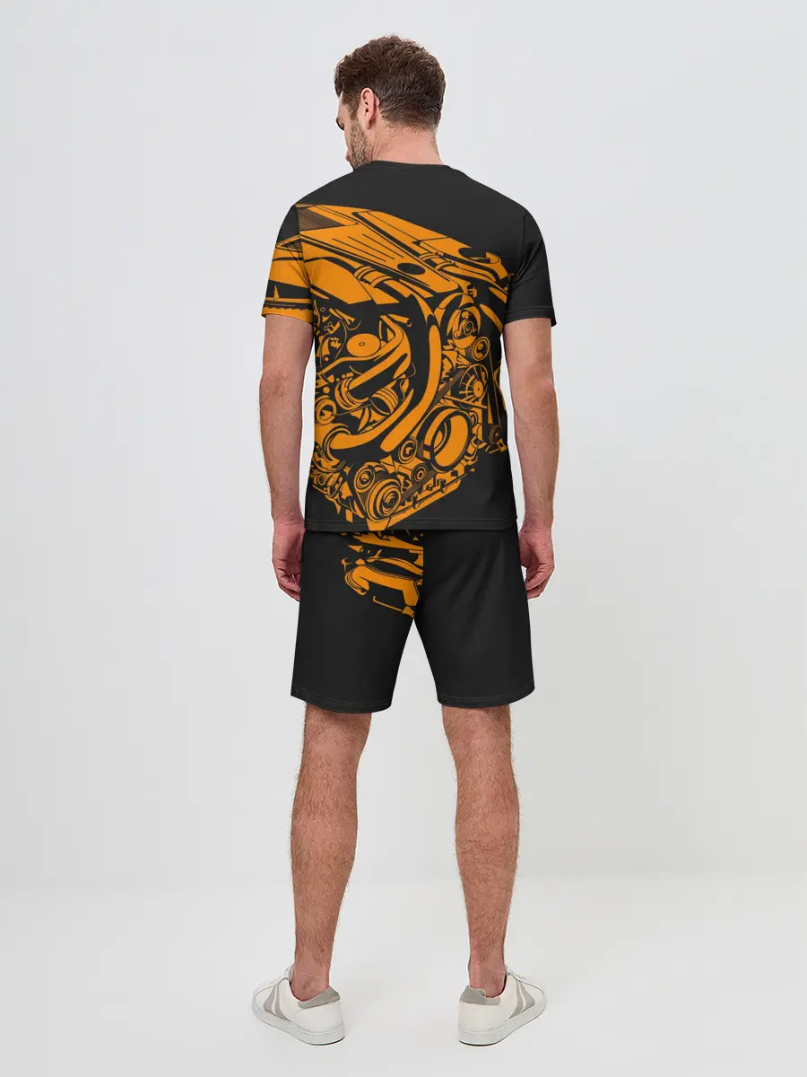 Мужской костюм с шортами / Сердце - пламенный мотор