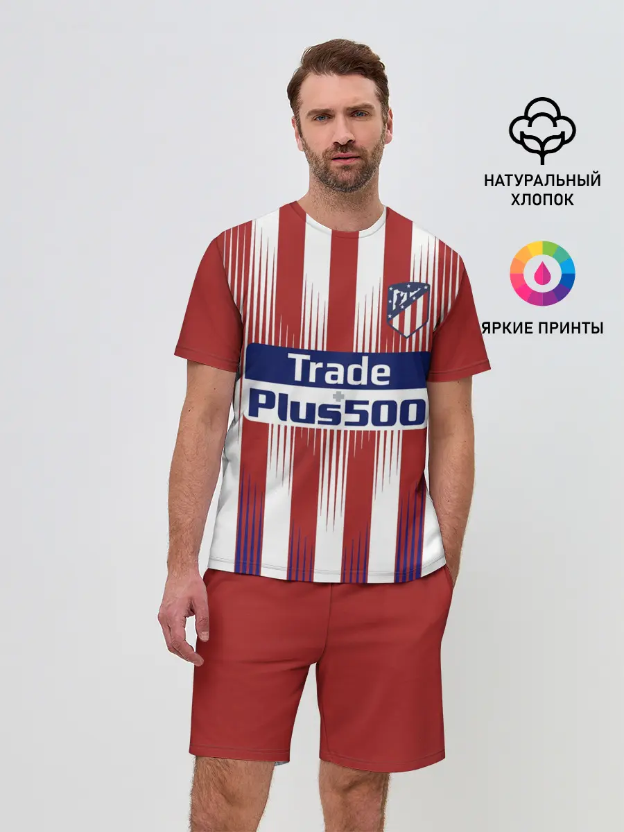 Мужской костюм с шортами / Форма Атлетико Мадрид