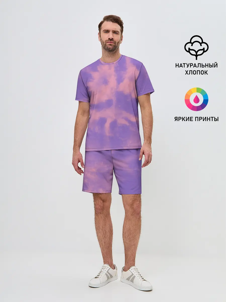 Мужской костюм с шортами / Фиолетовый ТАЙ ДАЙ