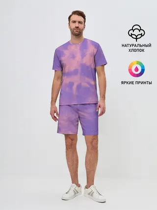 Мужской костюм с шортами / Фиолетовый ТАЙ ДАЙ