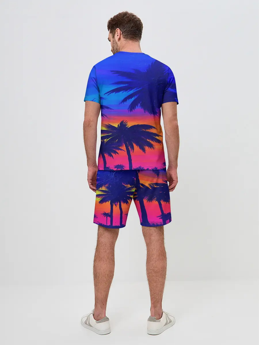 Мужской костюм с шортами / ТРОПИКИ НЕОН