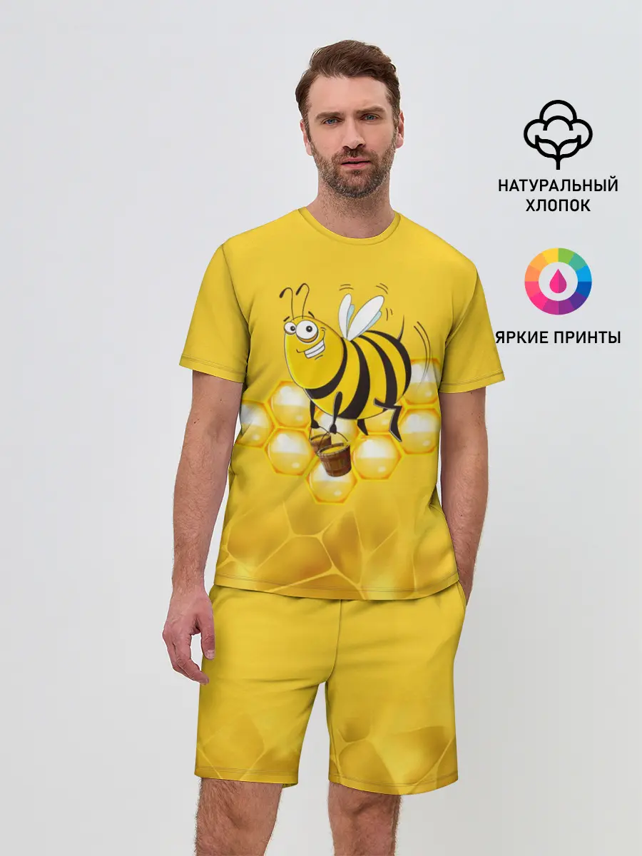 Мужской костюм с шортами / Лето. Пчелы. Мед