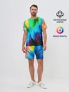 Мужской костюм с шортами / РАЗНОЦВЕТНЫЕ КРАСКИ