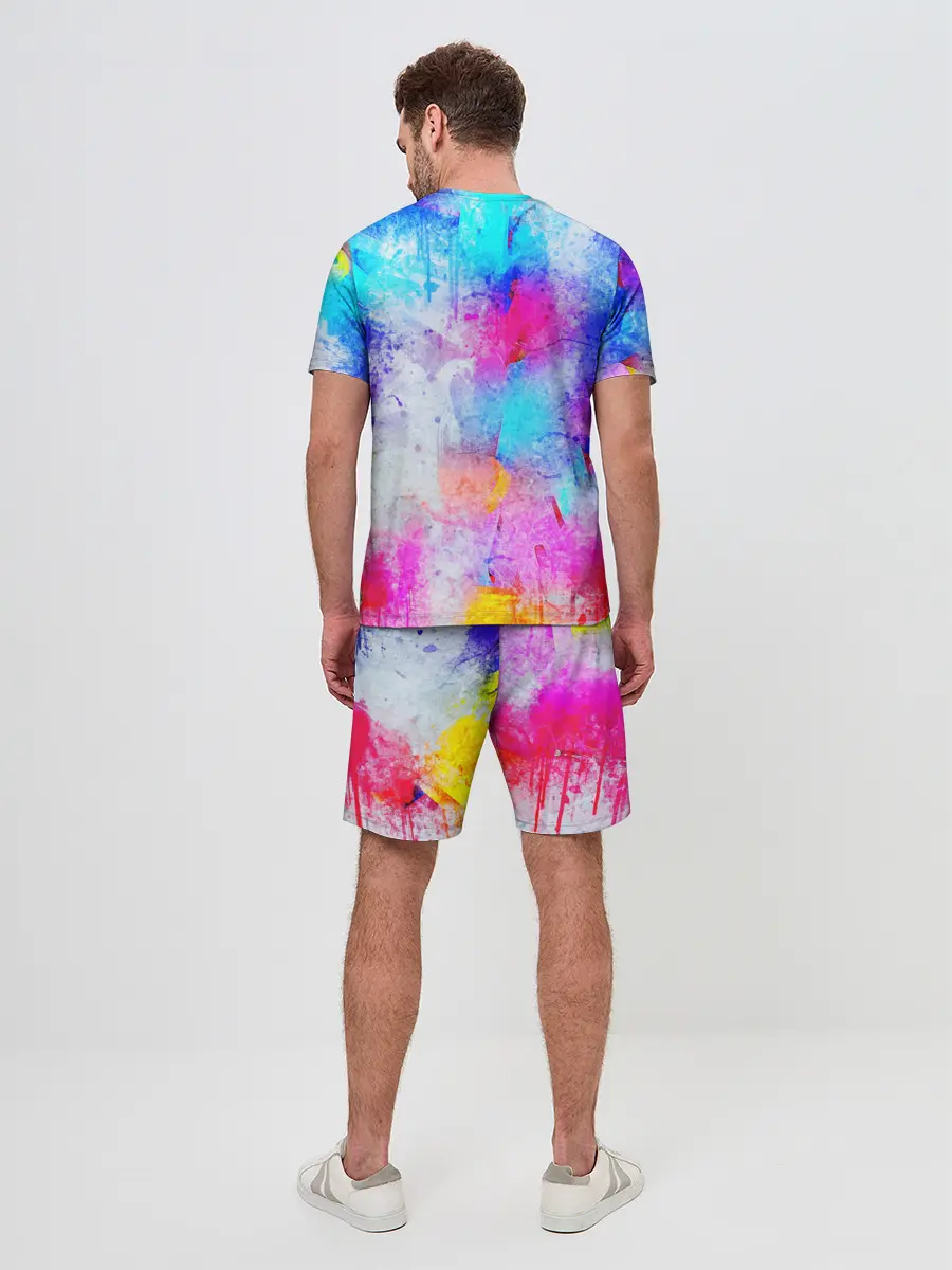 Мужской костюм с шортами / НЕОНОВЫЕ ПОТЕРТОСТИ