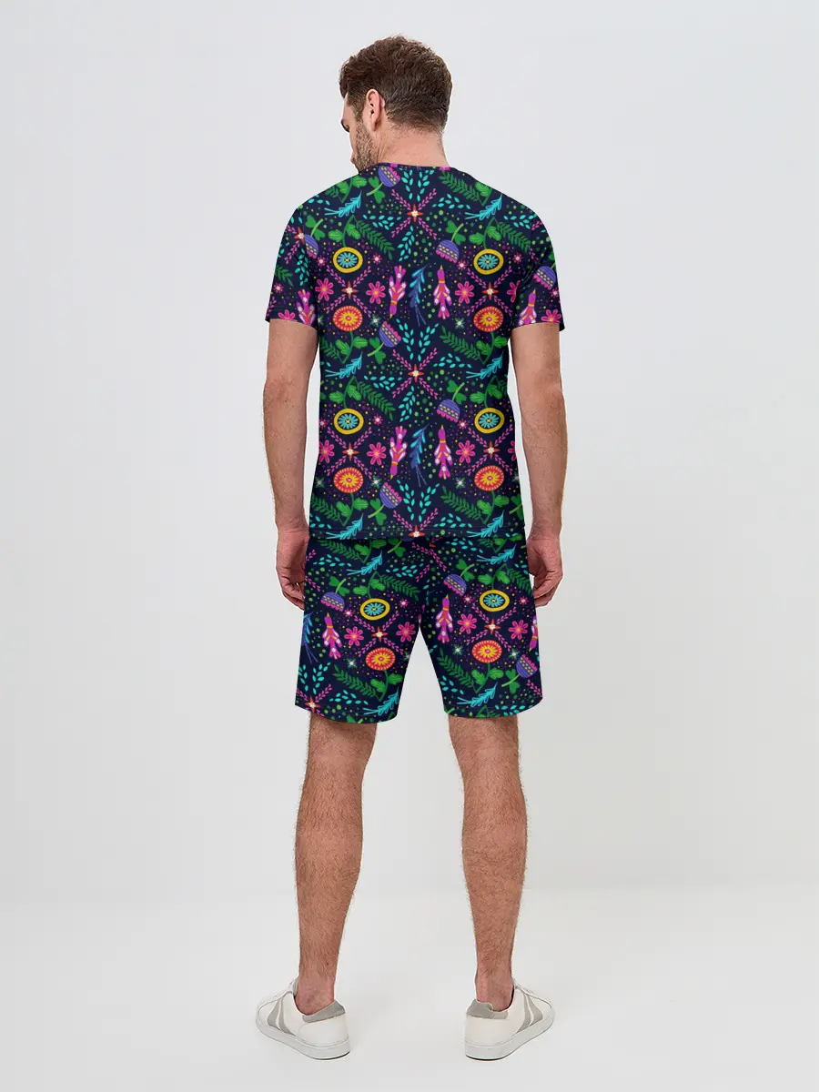 Мужской костюм с шортами / Орнамент Forest