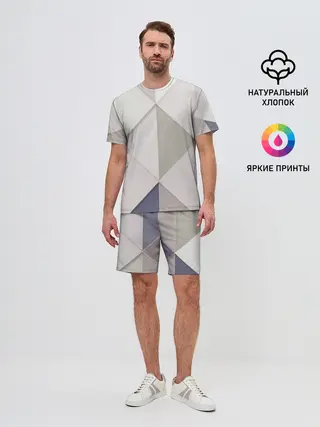 Мужской костюм с шортами / Треугольники