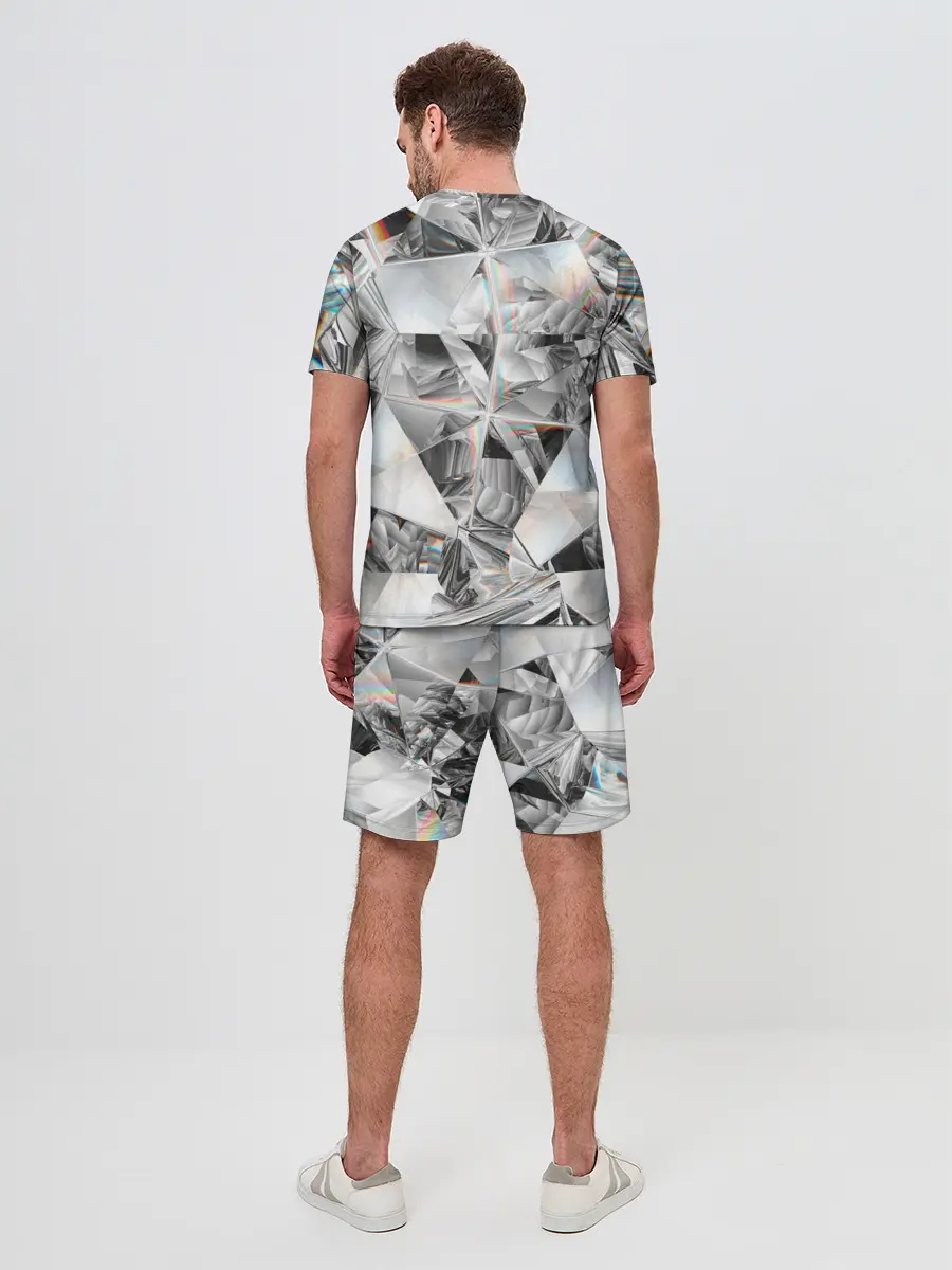 Мужской костюм с шортами / зеркальный калейдоскоп