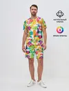 Мужской костюм с шортами / овощи