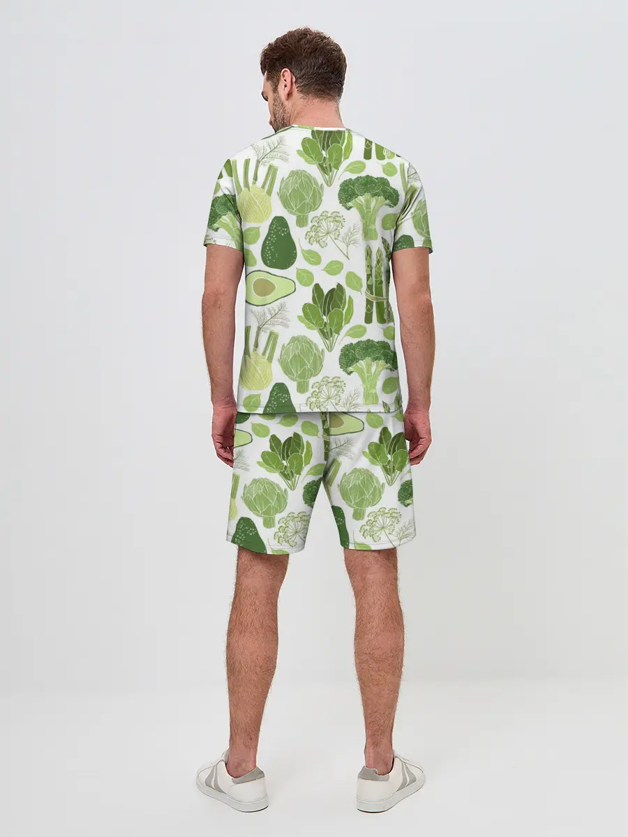 Мужской костюм с шортами / овощи