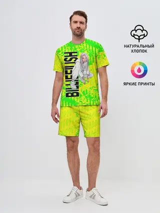 Мужской костюм с шортами / билли айлиш