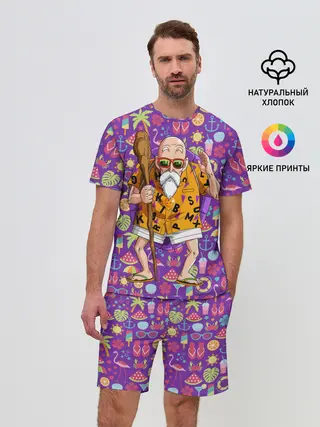 Мужской костюм с шортами / Шар Дракона. Мастер Роши