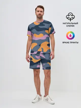 Мужской костюм с шортами / Спортивный милитари