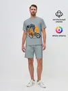 Мужской костюм с шортами / Космический велосипедист