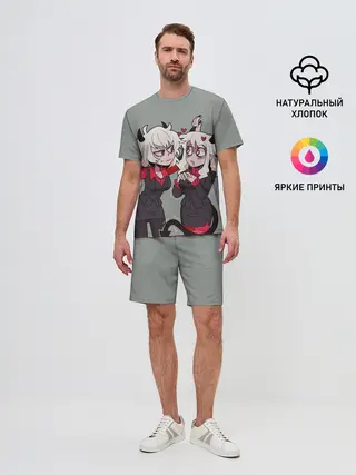 Мужской костюм с шортами / Здрада разговаривает Helltaker