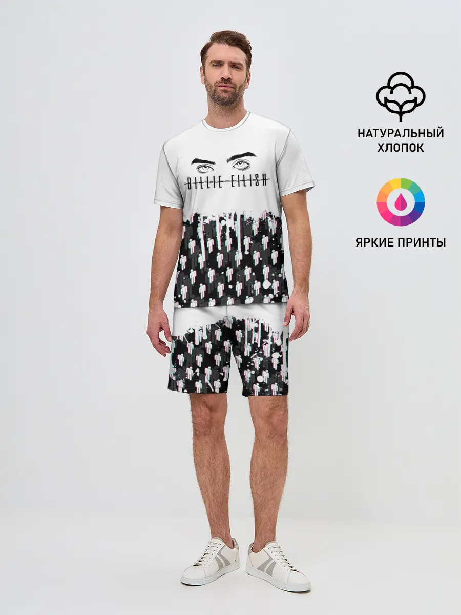 Мужской костюм с шортами / BILLIE EILISH GLITCH