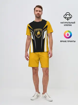 Мужской костюм с шортами / Ламборгини Форма