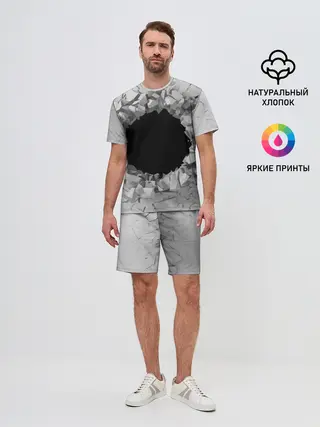 Мужской костюм с шортами / Сквозная дыра