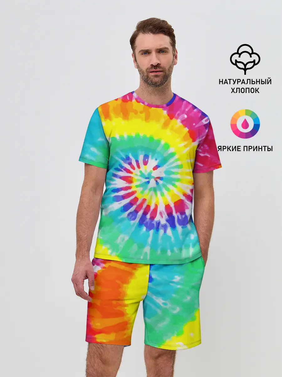 Мужской костюм с шортами / TIE-DYE СТЕНА