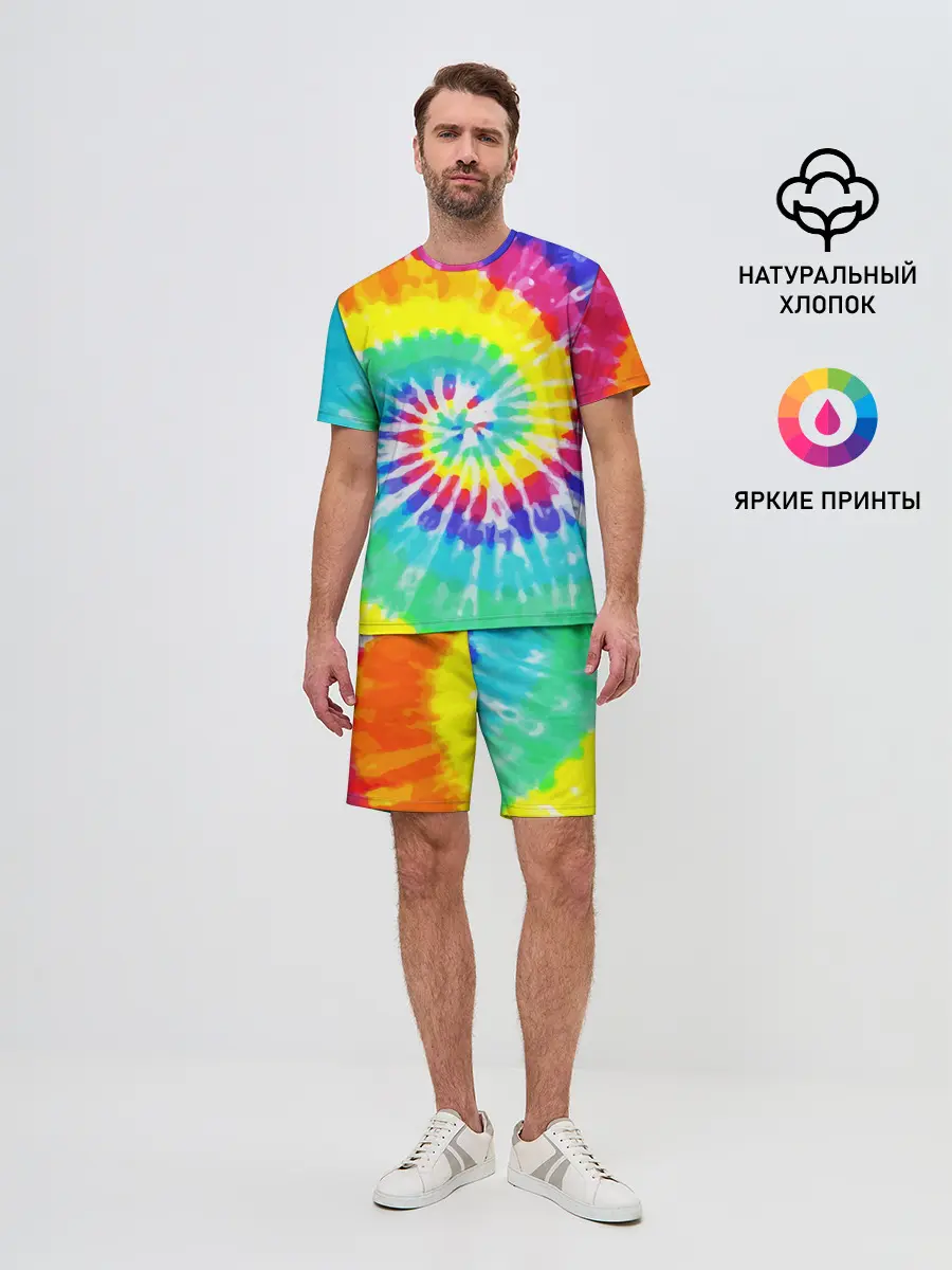 Мужской костюм с шортами / TIE-DYE СТЕНА
