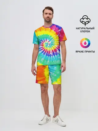 Мужской костюм с шортами / TIE-DYE СТЕНА