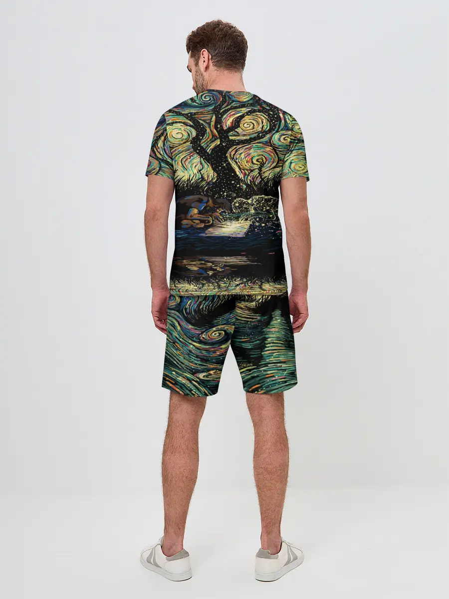 Мужской костюм с шортами / НОЧЬ В ЛЕСУ